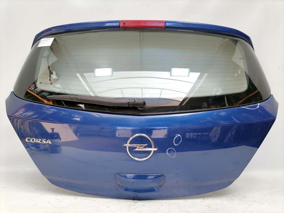 Opel Corsa D original Heckklappe mit Heckscheibe Z21B Ultrablau 5-Türer Bj.2007